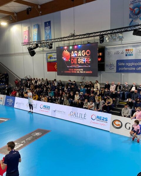 RE2S Innovation partenaire du Club de Volley-ball l’ARAGO de Sète